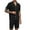 Black., variant on Akafmk Men's Short Sleeve Pajama Sets,Cotton Pajamas for Men Set,Short Sleeve Sleep Tops and Sleepwear Shorts 2 Piece Loungewear Set Soft Comfy Nightwear