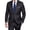 Black, variant on Slim-Fit Two-Piece Suit for Men: Versatile Jacket & Pants for Business Meetings, Weddings & Parties