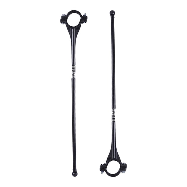 2 mástiles para banderas de exterior para bicicletas, para manillar de motocicleta, portátiles, de 25 mm de diámetro, para carreras de bicicletas