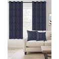 thumbnail image 2 of Blue Yellow Geometric Blackout Curtains 63 Inches Long for Bedroom, Modern Abstract Art Striped Thermal Insulated Room Darkening Black Out Window Curtain Panels Grommet Drapes for Living Room, 2 of 8