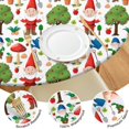 thumbnail image 4 of White Christmas Gnome Pattern Round Fitted Tablecloth with Elastic Edge,Dining Table Cover Waterproof,Outdoor Round Tablecloth for Camping,Dining,Indoor and Outdoor, 4 of 7