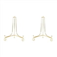 thumbnail image 1 of 2X Soporte ExhibicióN Dorado, Soporte para Manualidades, Soporte para Libros, Pedestal para Fotos, para Platos, Estante para Platos, Caballete, DecoracióN Almacenamiento-12Cm, 1 of 5