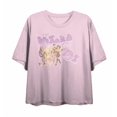 thumbnail image 3 of Wizard Of Oz Cartoon Group Shot Women's Pink Crew Neck Short Sleeve Crop Tee-Medium, 3 of 5