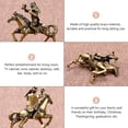thumbnail image 3 of CRILSTYLEO 1Ud Decorativa De Latón Dorado De Mono Montando Caballo Para, 3 of 6