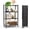 Black, variant on Yuanmin 3-Tier Foldable Storage Shelf With Wheels, Metal Collapsible Rolling Cart,White