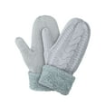 thumbnail image 2 of BadPiggies Women's Winter Gloves Warm Lining Mittens, Cozy Knit Thick Hand Warmer Glove Mitten for Cold Weather (Gray), 2 of 8