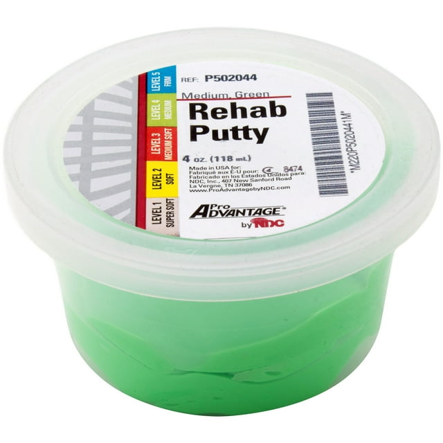 Therapy Putty Green, Medium, 4 oz