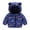 Navy, variant on Boys and Girls Winter Jackets Warm Cartoon Deer Print Bear Ears Hooded Padded Long Sleeve Outerwear Fall Outwear Lightweight Fashion Coat