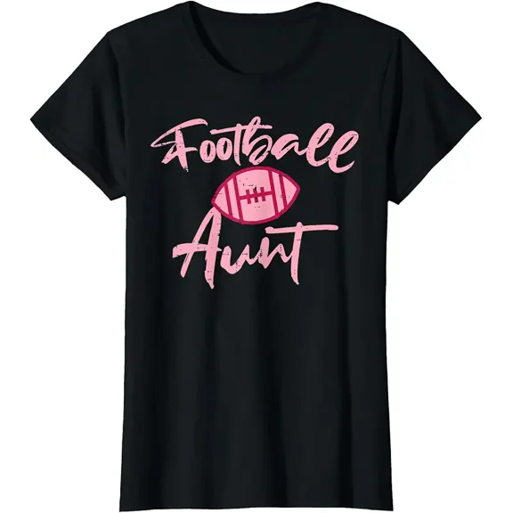 American Football Aunt Family Matching Aunty Auntie Women T-Shirt