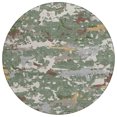 thumbnail image 2 of Addison Rugs Chantille Indoor/Outdoor Transitional Abstract Basil Machine Washable Round Rug, 8' x 8', 2 of 7