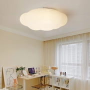 Arturesthome Modern White Cloud Flush Mount Ceiling Light Hanging Lights Fixture Chandelier Kids Room Bedroom Lamp Pendant Lighting for Children Living Room