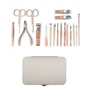 Pedicure Kit,18Pcs Nail Clipper Set,Nail Clipper Kit for Adult,MoHern Finger Nail Clippers Set,Women Manicure Set