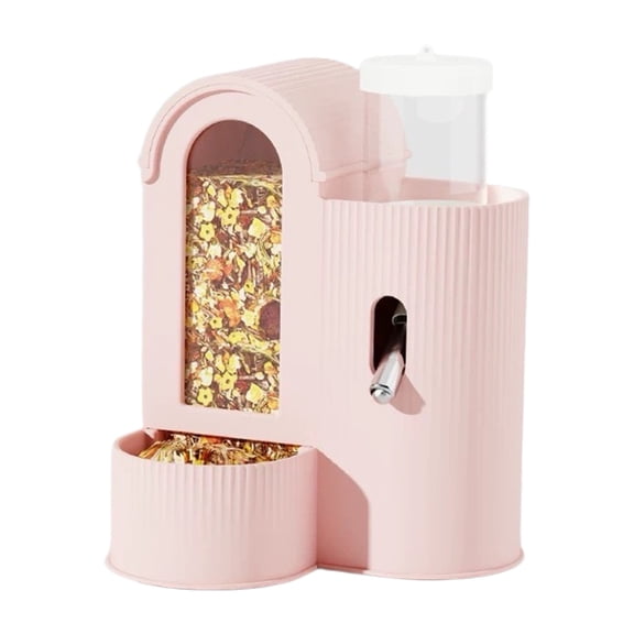Zeiwohndc Pet Food Bowl And Water Dispenser Feeder For Hamster Cage Decoration