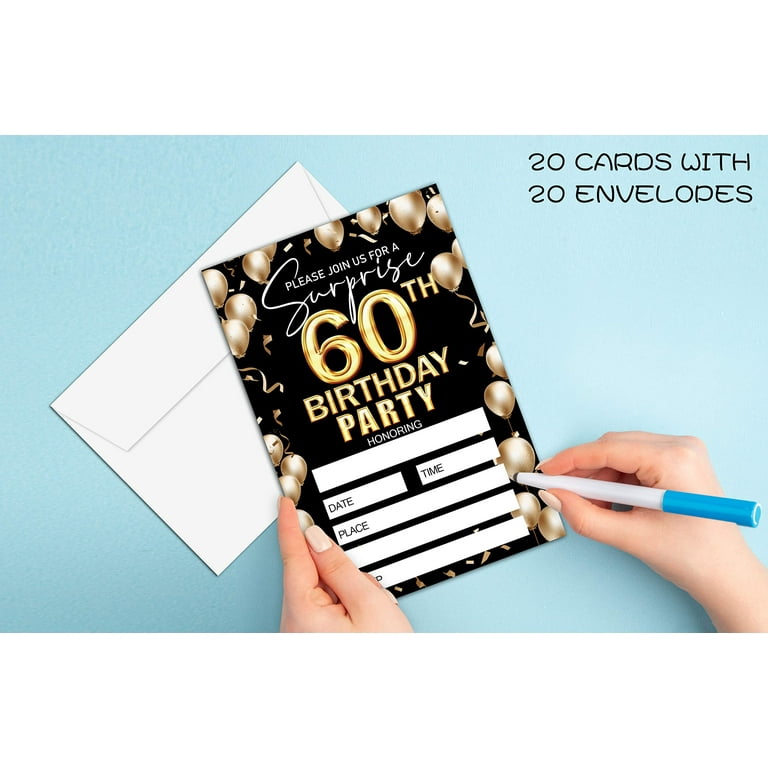 Free, Printable Custom 60th Birthday Invitation Templates, 43% OFF
