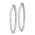 thumbnail image 2 of Sterling Silver Rhodium Plated Hinged Earrings, 2 of 3