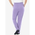 thumbnail image 2 of Woman Within Plus Size Petite 7-Day Knit Straight-Leg Pull-On Pants, 2 of 5