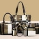 thumbnail image 2 of Qarigey Manténgase bien organizado con bolso de mano, cartera, estuche para llaves, conjunto de bolso para mujer Bolsas de mensajero y de hombro azul, 2 of 6