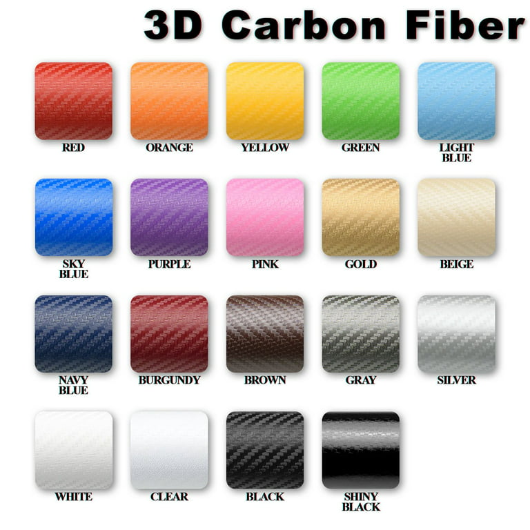 3D Carbon Fiber Textured Clear Transparent Matte Car Auto Motorcycle  Vehicle Sticker Decal Vinyl Wrap Film Sheet Decoration 