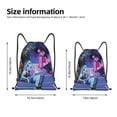 thumbnail image 2 of Goofa Monster High Print Drawstring Backpack Bag Sport Gym Sackpack Cinch Bags Drawstring Bags Draw String Sport Bag-Small, 2 of 6