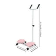 thumbnail image 4 of ToppiJoy 3 Gears Adjustable Waist Twister Board Hold up 330lbs, Ab Twist Board for Home Gym, for Women & Home Fitness, Waist Machine with Pull Cords(Pink and White), 4 of 22