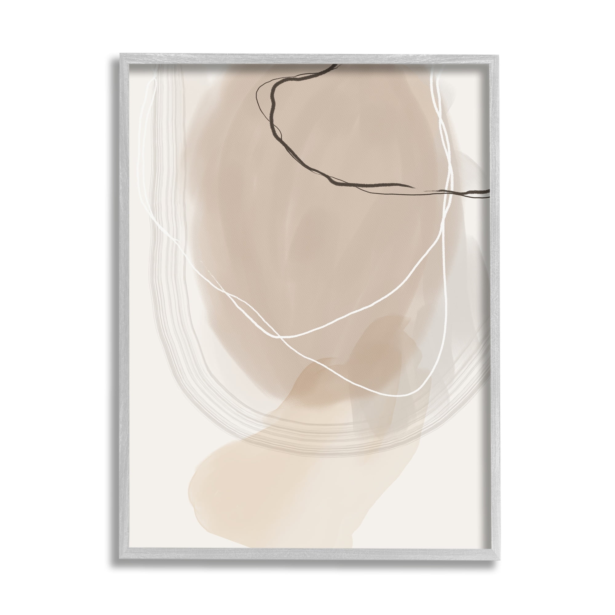 Stupell Industries Contemporary Modern Abstract Brown And Tan Visual Design, 11 x 14, Design by Urban Epiphany