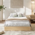 thumbnail image 4 of Wood Bed Frame, Fluted Wooden Platform Bed, Easy Assembly, No Box Spring Needed, Noise Free, 4 of 6