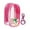 Pink, variant on Almencla Mini PVC Doll Bag Carrying Case, Clear Figure Display Bag with Keychain, Zipper Closure Doll Pouch for Mini Figure Violet