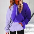 thumbnail image 2 of VEKDONE Outdoor Hoodie Sweatshirts for Women 2025 Clearance Sale Long Sleeve Tie-Dye Pullover Top with Pockets Teen Girl Fall Loose Fit Y2K Sweatshirt Purple M, 2 of 5