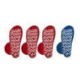thumbnail image 3 of Nobles XXXL Extra Wide Bariatric Non Skid Slipper Socks for Swollen Feet and Edema -XXXL Extra Wide (4 Pairs 3 Red 1 Blue), 3 of 6