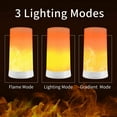 thumbnail image 2 of Flame effect light, flame effect LED light with remote control, USB charging, party flame effect LED candle light, room, false wall fireplace, Christmas decoration, Halloween decoration, 2 of 5