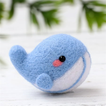 

TMOYZQ Christmas Toys for Baby Girls Boys Cute Animal Pattern Handmade DIY Poke Wool Felts Material Production Package Christmas Gift for Toddler on Clearance