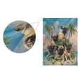 thumbnail image 2 of Ryvnso Pug Dog on Island Pattern Garden Flag 12x18 Inch Double Sided Seasonal Yard Decoration, 2 of 6