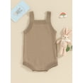thumbnail image 4 of Bagilaanoe Newborn Baby Girl Boy Easter Rompers Print Sleeveless Bodysuits 3M 6M 9M 12M 18M Infant Spring One Piece Jumpsuit, 4 of 9