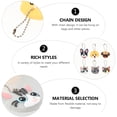 thumbnail image 3 of 6pcs Cartoon Key Covers Keychain Protective Covers Lovely Key Identifier Caps, 3 of 5
