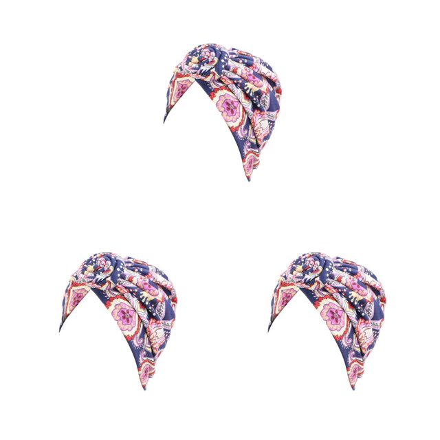 Turbante africano Jumpingount nudo bohemio musulmán estampado Floral banda ancha