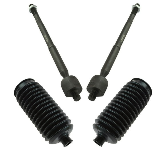 TRQ Inner Tie Rods & Bellows Kit Fits 2004-2009 Toyota Prius PSA45725