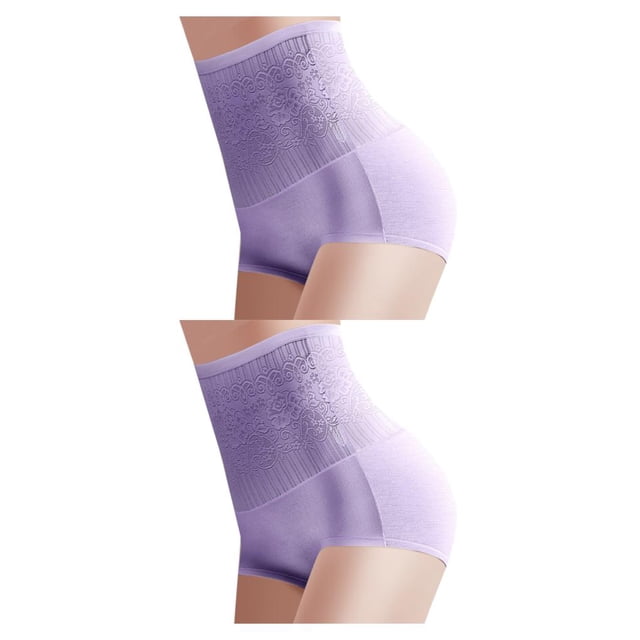 Qarigey Bragas de fibra de bambú para mujer, ropa interior lavable de cintura alta de Color sólido para levantamiento de cuerpo, ropa Type2 NO2