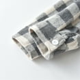thumbnail image 4 of WOYY Toddler Boys Shirt Jacket Plaid Long Sleeve Button Down Shacket Coat, Sizes 4-5T, 4 of 8