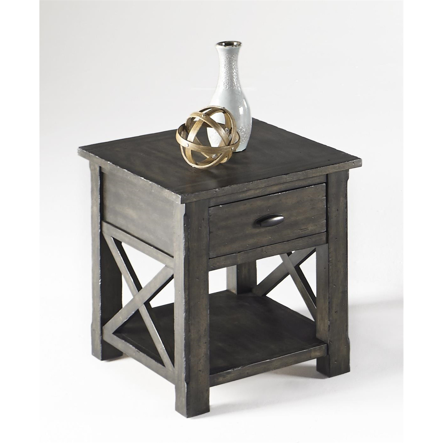 Rectangular End TableFinishSmokey Grey