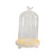 thumbnail image 3 of Cúpula de vidrio transparente, campana de cristal transparente, campana de cristal decorativa creativa para bodas 10x16cm Pájaro, 3 of 9