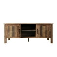 thumbnail image 3 of Home Design Topeka 55" TV Stand with Open Shelves and Storage Compartments, Modern Rustic Design for Living Room, Vintage Oak, 3 of 9