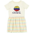 thumbnail image 3 of Inktastic I'm So Cute, I Must Be Colombian Sunflower Girls Toddler Dress, 3 of 5