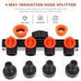 thumbnail image 2 of MasteelfCA Gardening Four-way Valves Plastic Water Divider Irrigation Joint Controller, 2 of 7