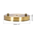 thumbnail image 3 of Kit de dosel de luz Uxcell de 120mm 4.7 pulgadas Placa de colgar de techo Bronce dorado 3 Pack, 3 of 5