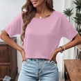thumbnail image 4 of Hilenly Backless Yoga Tops for Womens Criss Cross Open Back T Shirts Short Sleeve Athletic Shirt Summer Workout Tee, 4 of 6