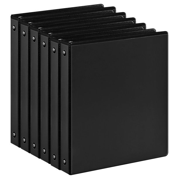 Carpeta de 3 anillas SUIN de 1 pulgada con 2 bolsillos interiores para 8.5 x 11 pulgadas