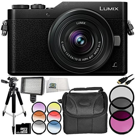 Panasonic Lumix DC-GX850 Micro Four Thirds Mirrorless Camera with 12-32mm Lens (Black) 9PC Accessory Bundle – Includes 32GB MicroSD Memory Card + (Best Micro Four Thirds)