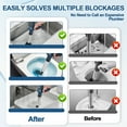 thumbnail image 5 of Toilet Plunge Blaster, High-Pressure Air Drain Blaster Plunge Blaster Multi-drain Unclogger For Toilets, Bathroom Floor, Drain Sinks And Plumbing Clogs,Blue, 5 of 8