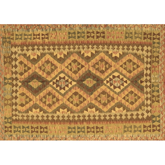 Ahgly Company Indoor Rectangle Oriental Brown Traditional Area Rugs, 2' x 3'