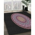 thumbnail image 2 of Ahgly Company Indoor Square Patterned Mauve Taupe Purple Novelty Area Rugs, 4' Square, 2 of 6